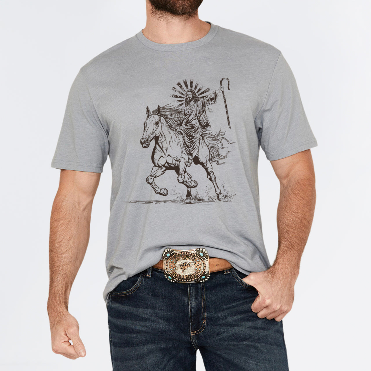 Jesus Riding Horse T-Shirts