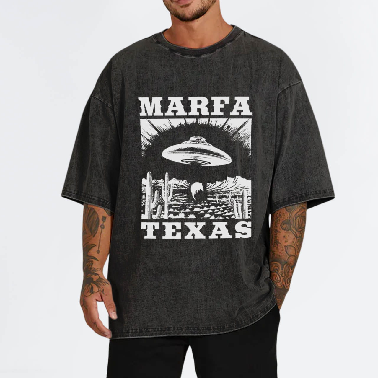 Marfa Texas Armadillo UFO Souvenir Garment-dye Tees