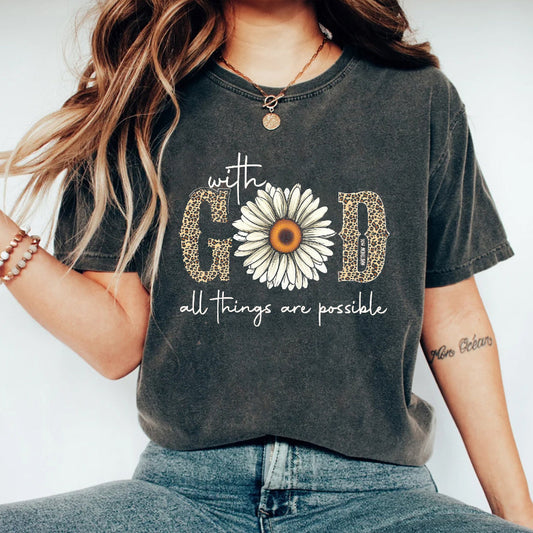 With God All Things Are Possible T-shirt