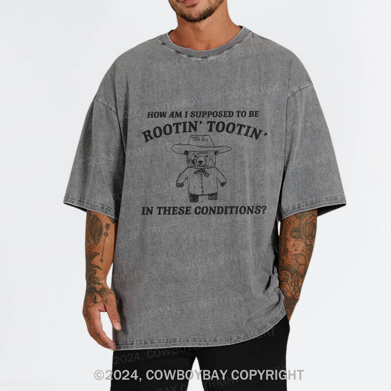 I Can't Root And Toot In These Conditions Garment-dye Tees