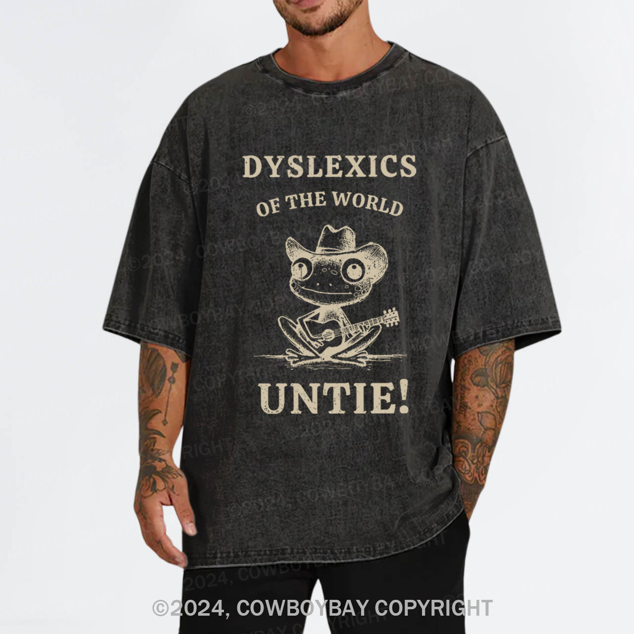 Dyslexics Of The World Untie Garment-dye Tees